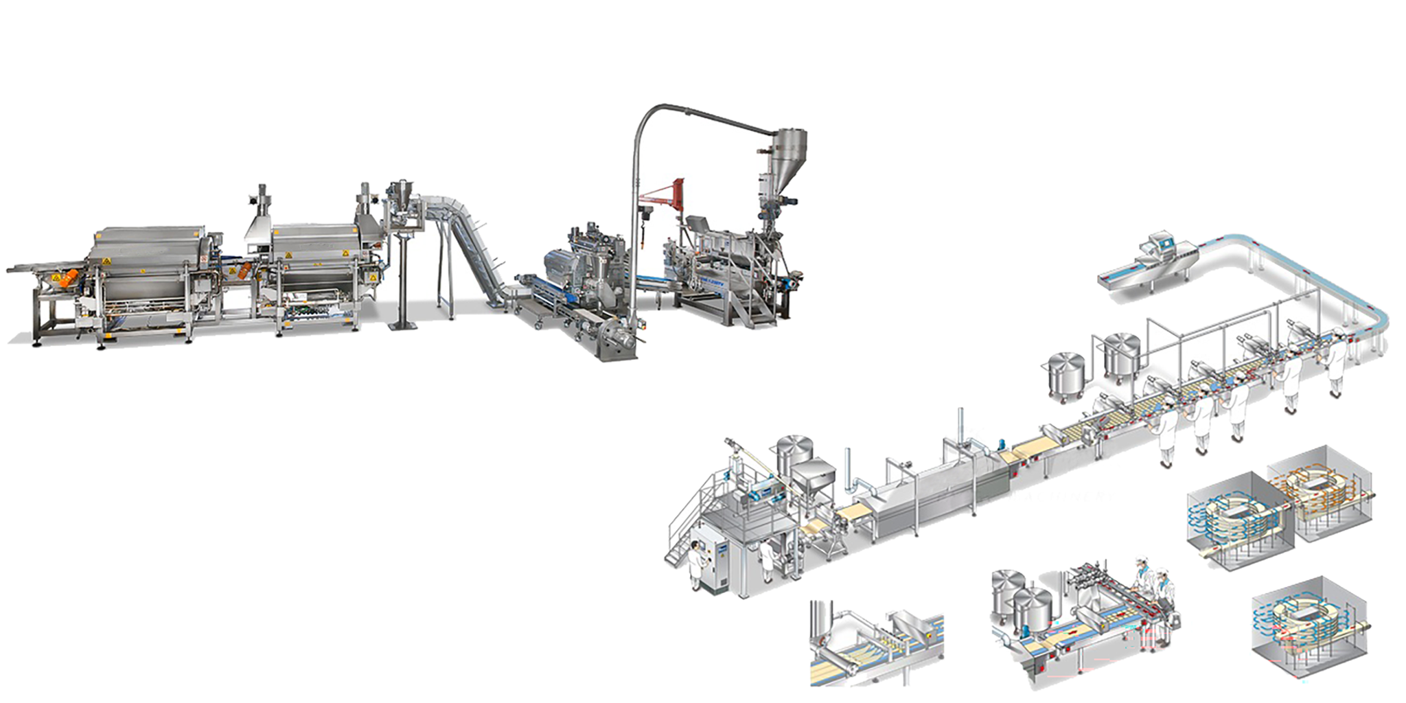 خط إنتاج الباستا الجاهزة للأكل